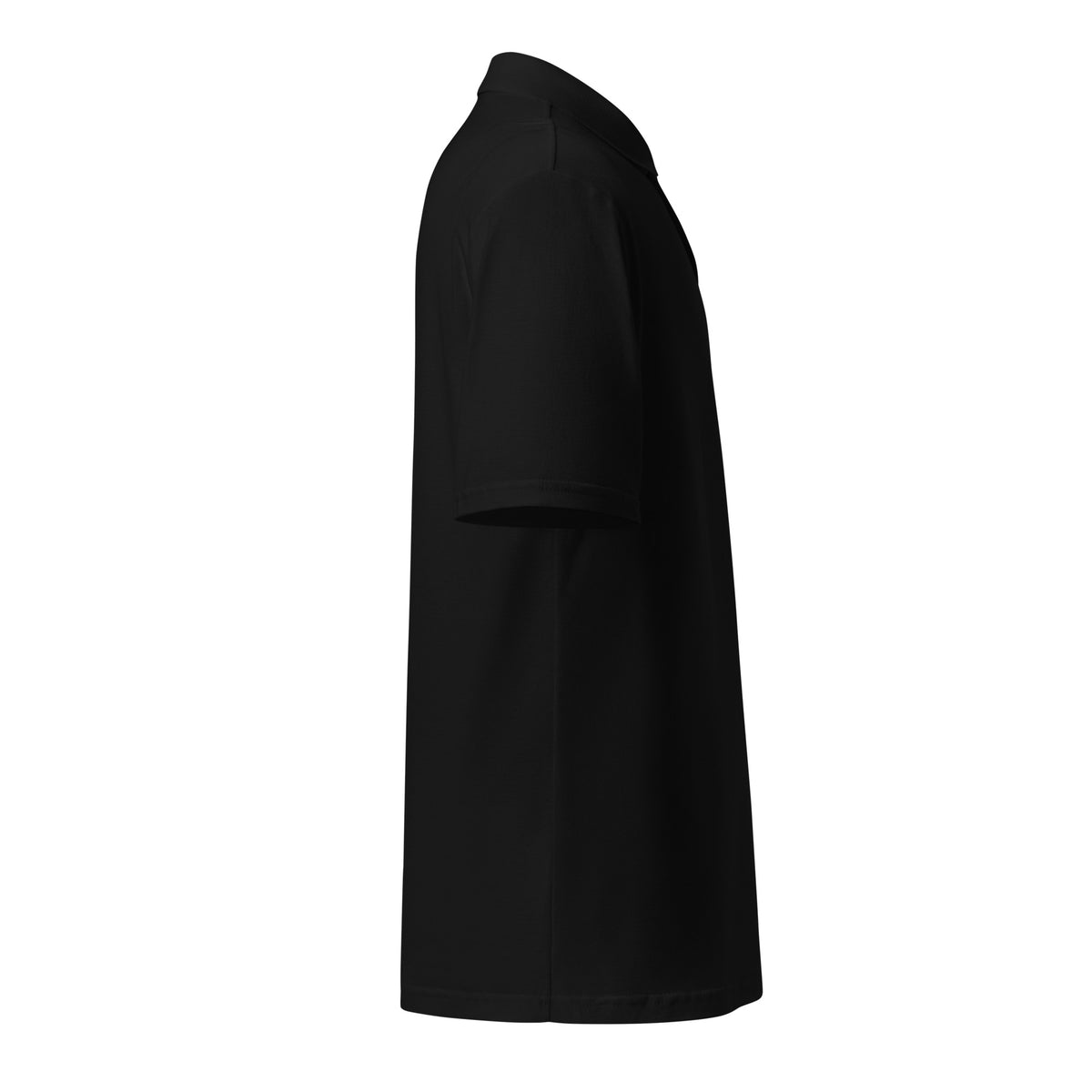 Black LKS Uniform-Friendly Pique Polo — right-side view
