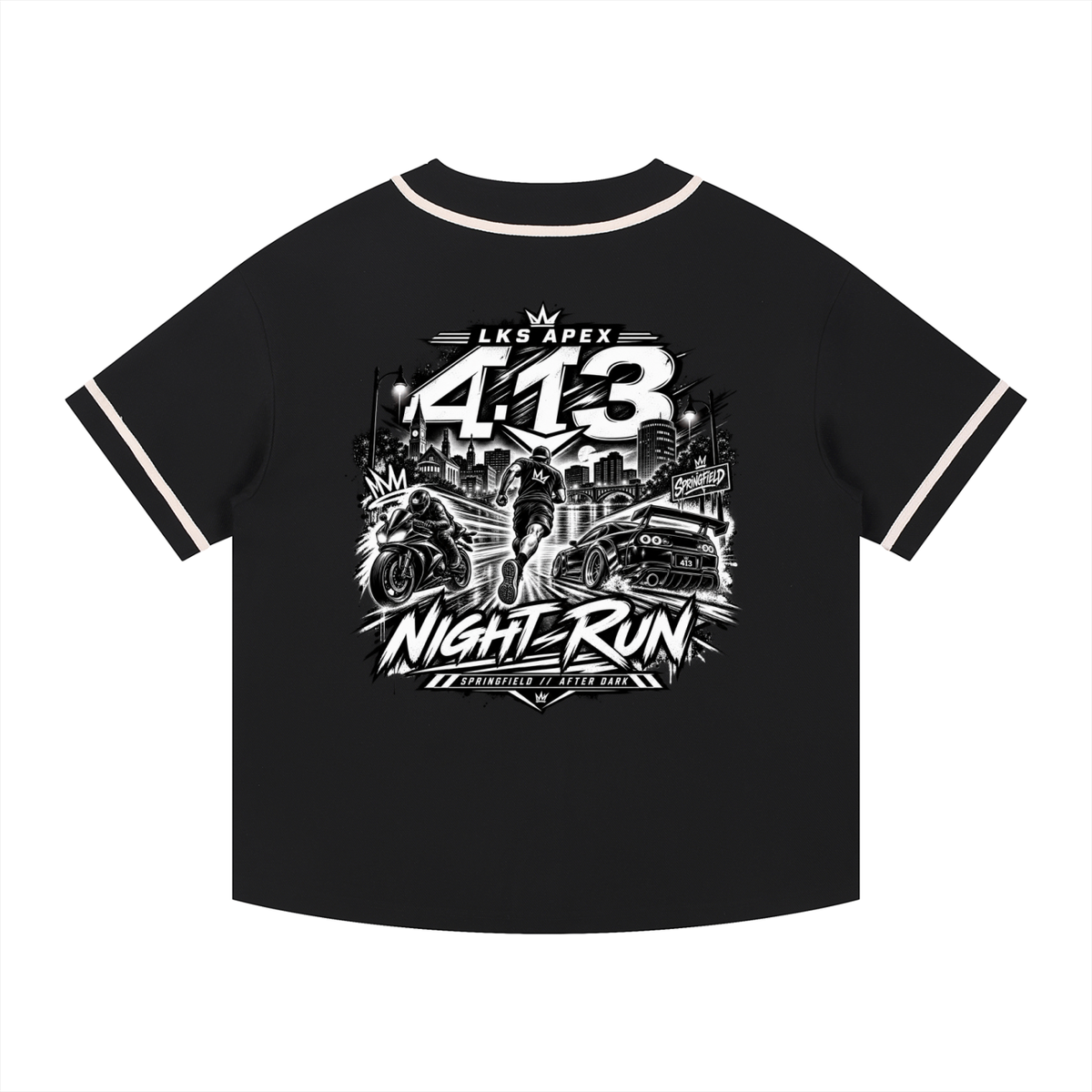 LKS APEX Contrast Piped Button-Up Jersey