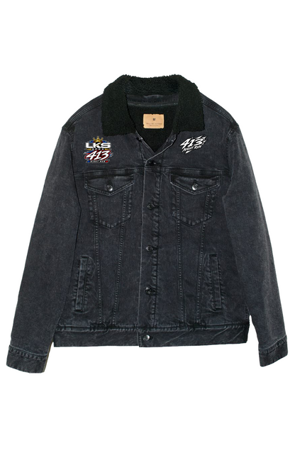 Unisex Sherpa Lined Denim Jacket