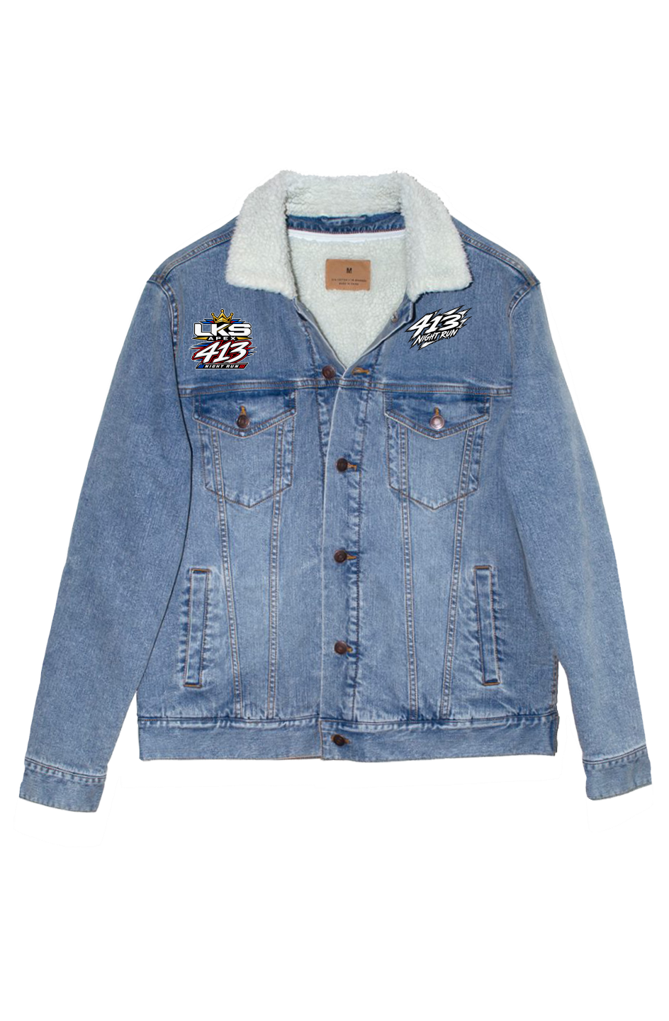 Unisex Sherpa Lined Denim Jacket