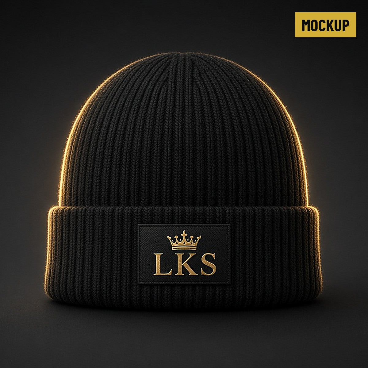 Night Run Beanie concept mockup
