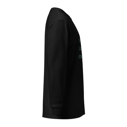 Black LKS Loyalty Kindness Strength Heavyweight Long Sleeve — right-side view