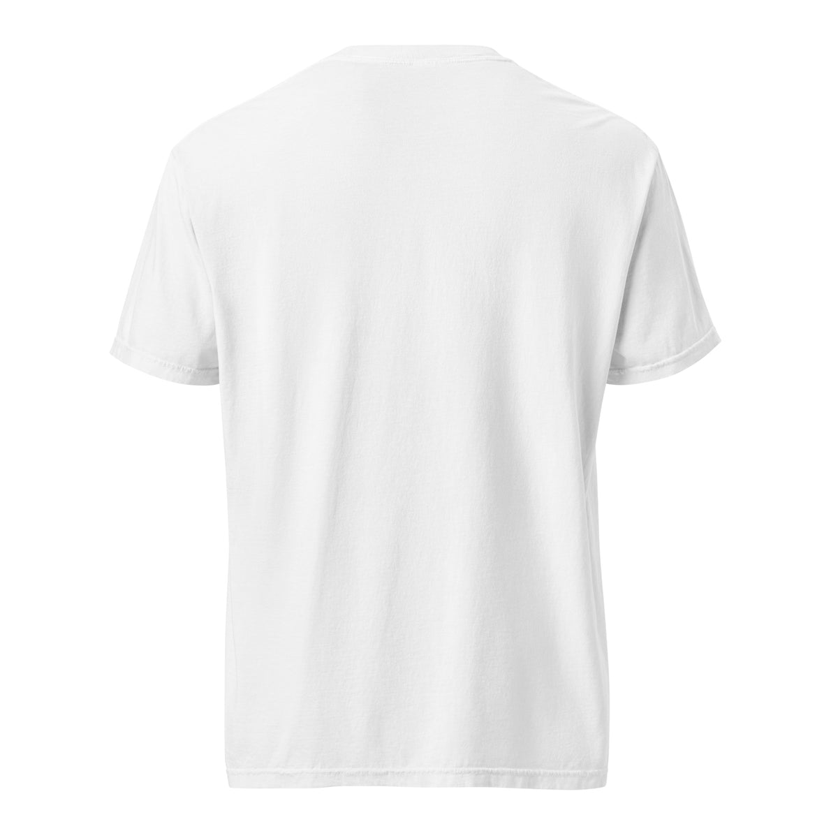 White LKS Beaver Built to Grow heavyweight tee — back view