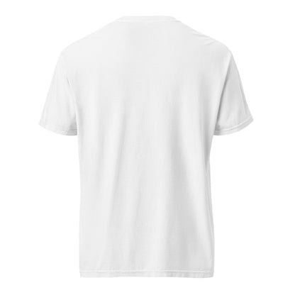 White LKS Beaver Built to Grow heavyweight tee — back view