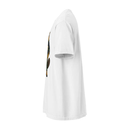 White LKS Beaver Built to Grow heavyweight tee — left-side view