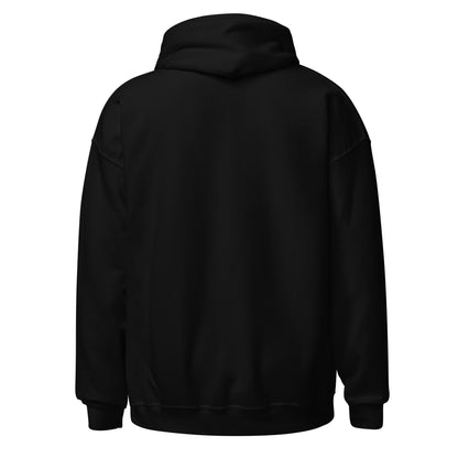 Black Built in the Community Hoodie — back view