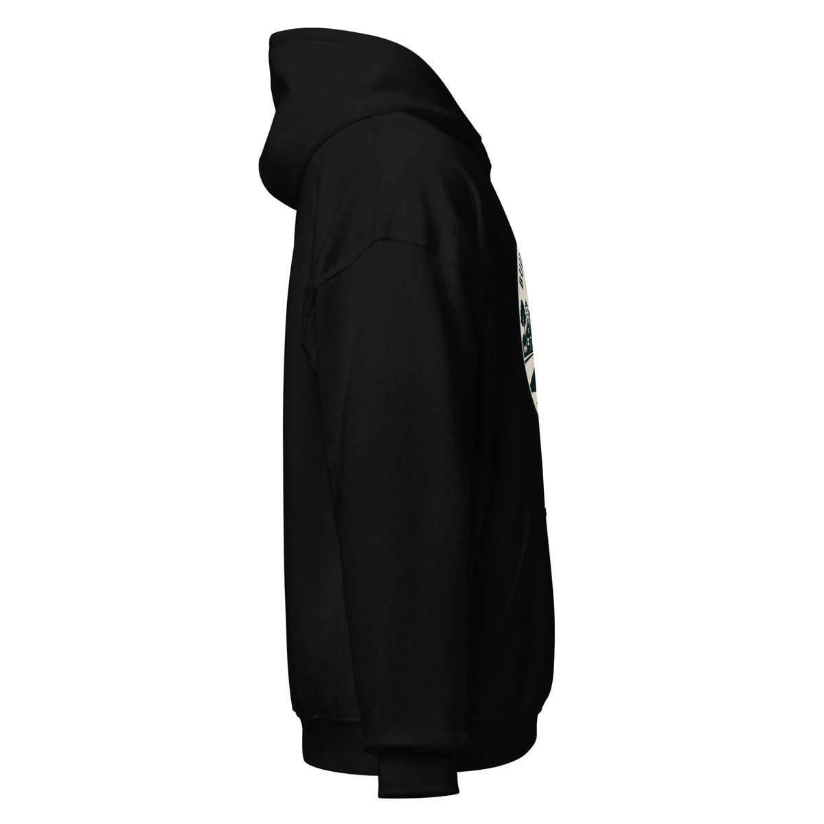 Black Built in the Community Hoodie — right-side view