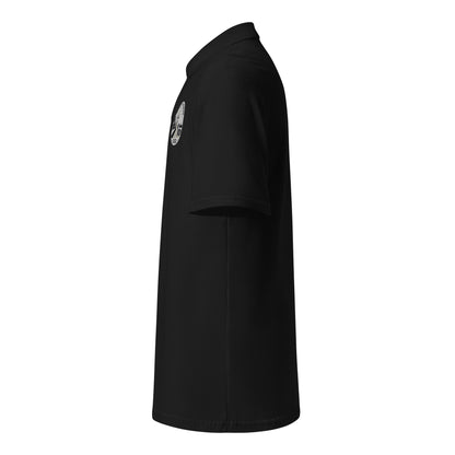Black LKS Uniform-Friendly Pique Polo — left-side view